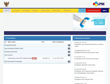 Tablet Screenshot of lpse.menpan.go.id
